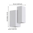 Blake Wall Light 4X5W GU10 Tri-Colour White