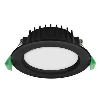 Blitz II 10w Tricolour LED Downlight Matt Black
