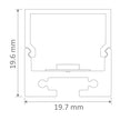 bloc 20 surface mounted led aluminium profile