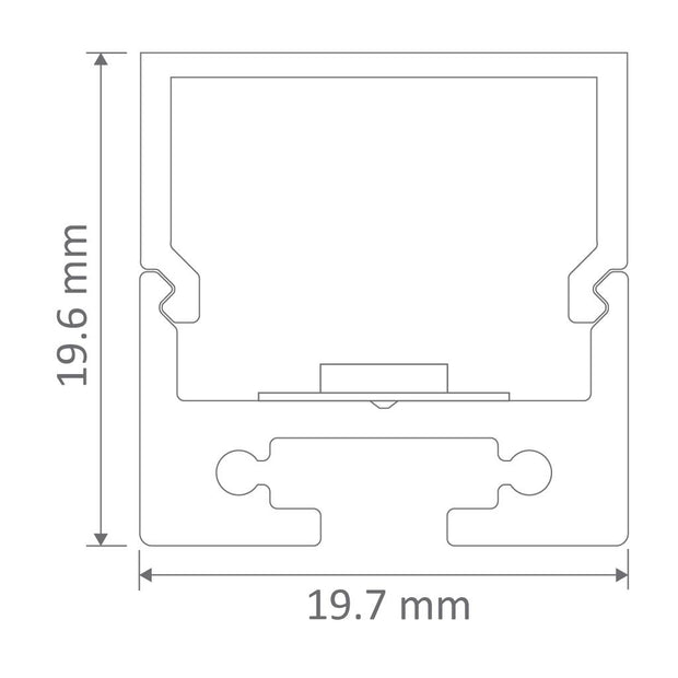 bloc 20 surface mounted led aluminium profile