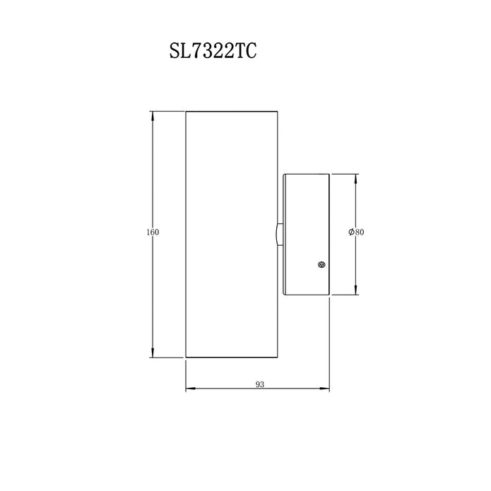 Bondi II 316 Stainless Steel 2X5W 3CCT IP65 Up/Down Exterior