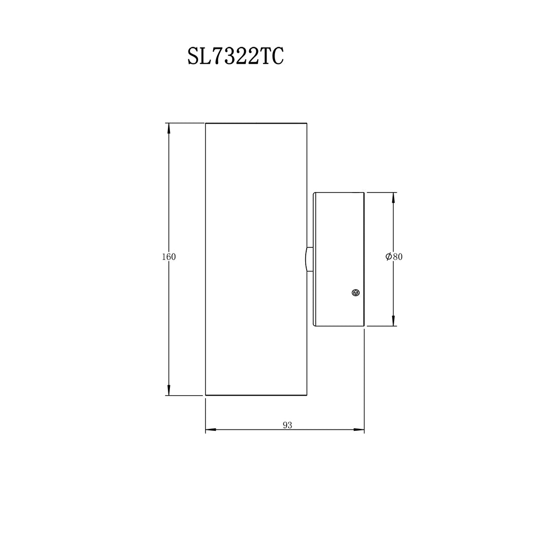 Bondi II Black 2X5W 3CCT IP65 Up/Down Exterior