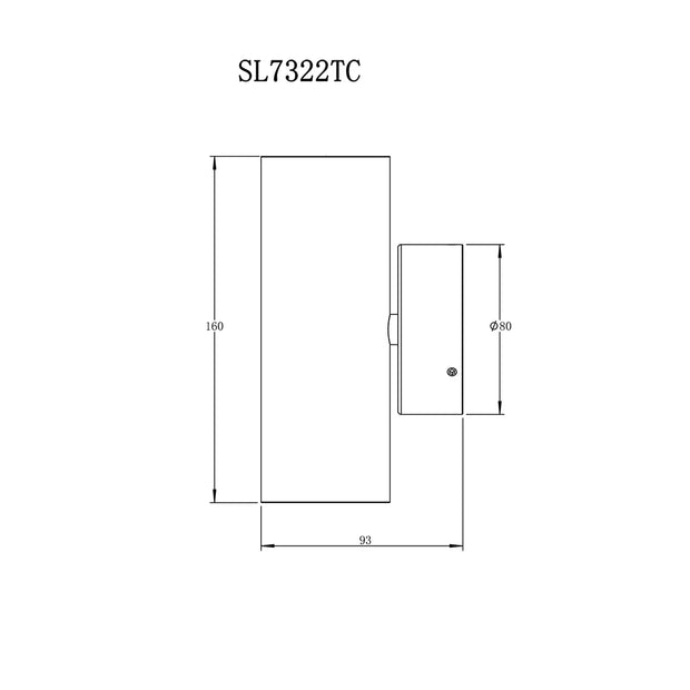 Bondi II Black 2X5W 3CCT IP65 Up/Down Exterior