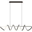Bulbul Black 80W 1500mm CCT Linear Spiral LED Pendant