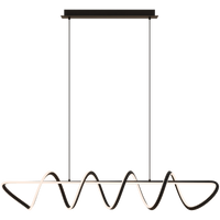 Thumbnail for Bulbul Black 80W 1500mm CCT Linear Spiral LED Pendant