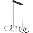 Bulbul Black 80W 1500mm CCT Linear Spiral LED Pendant