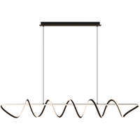 Thumbnail for Bulbul Black 110W 2000mm CCT Linear Spiral LED Pendant