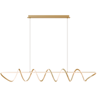 Thumbnail for Bulbul Brass 110W 2000mm CCT Linear Spiral LED Pendant