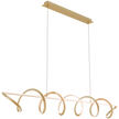 Bulbul Brass 110W 2000mm CCT Linear Spiral LED Pendant