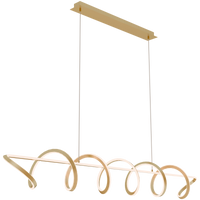 Thumbnail for Bulbul Brass 110W 2000mm CCT Linear Spiral LED Pendant