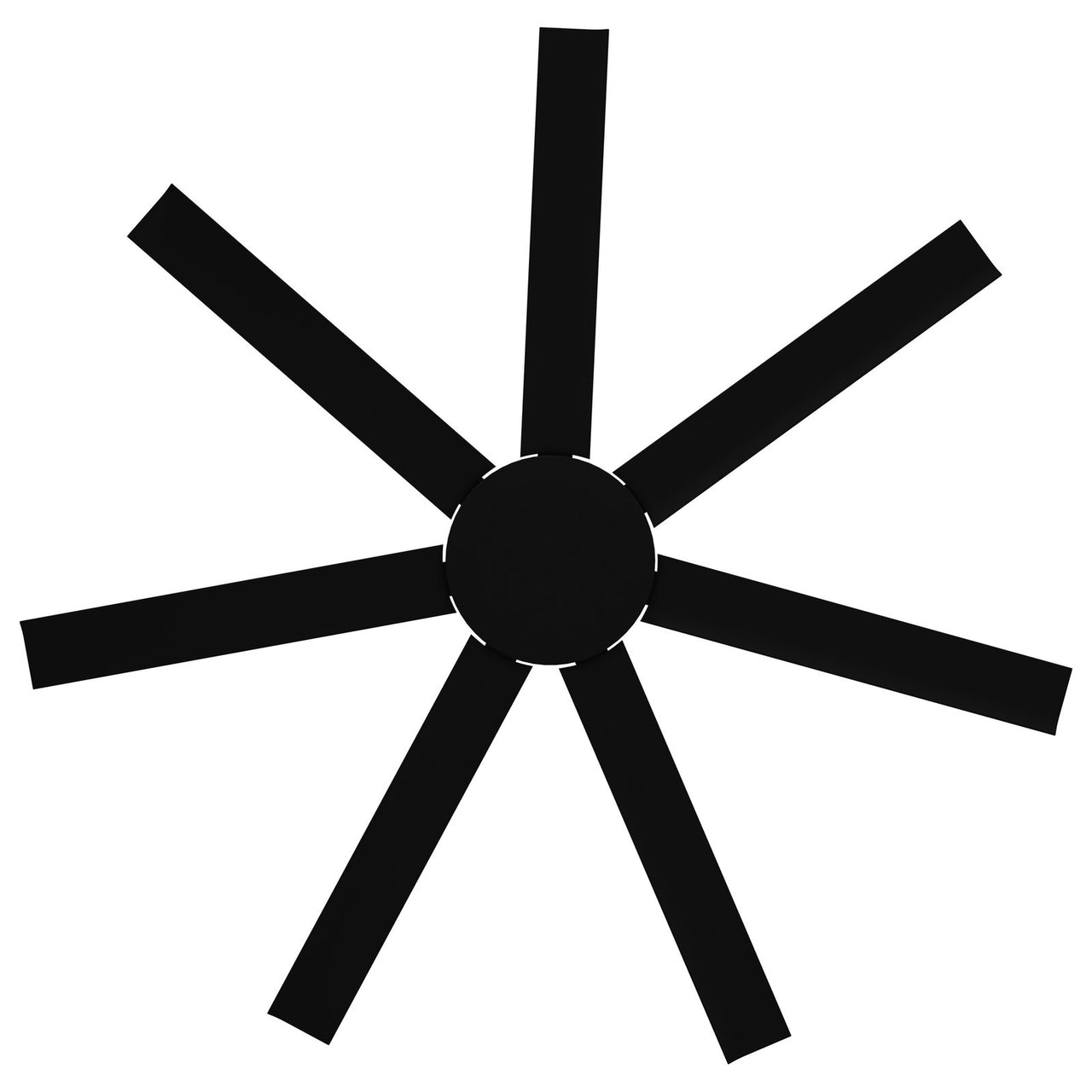 Calibo Alula 60" (1524mm) 7 Blade Indoor/Outdoor DC Ceiling Fan & Remote Black