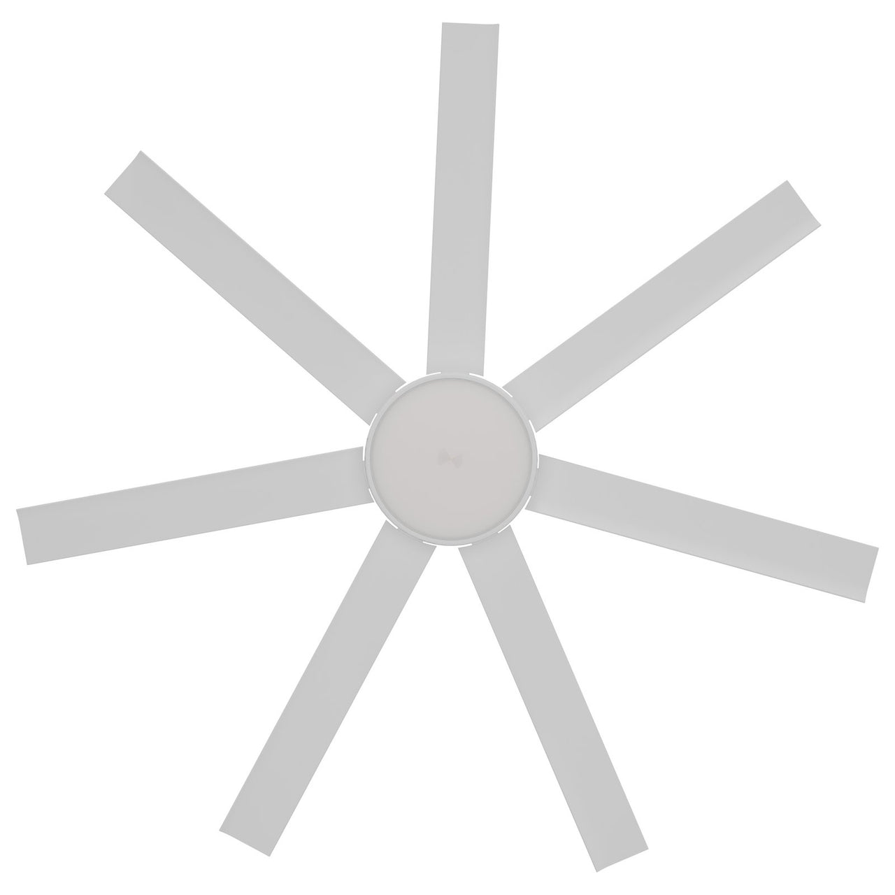 Calibo Alula 60" (1524mm) 7 Blade Indoor/Outdoor DC Ceiling Fan with 24W Light & Remote in White