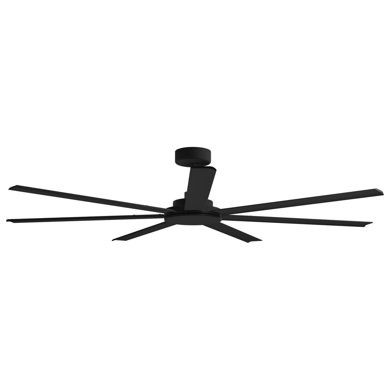 Calibo Alula 80" (2032mm) 7 Blade Indoor/Outdoor DC Ceiling Fan & Remote in Black