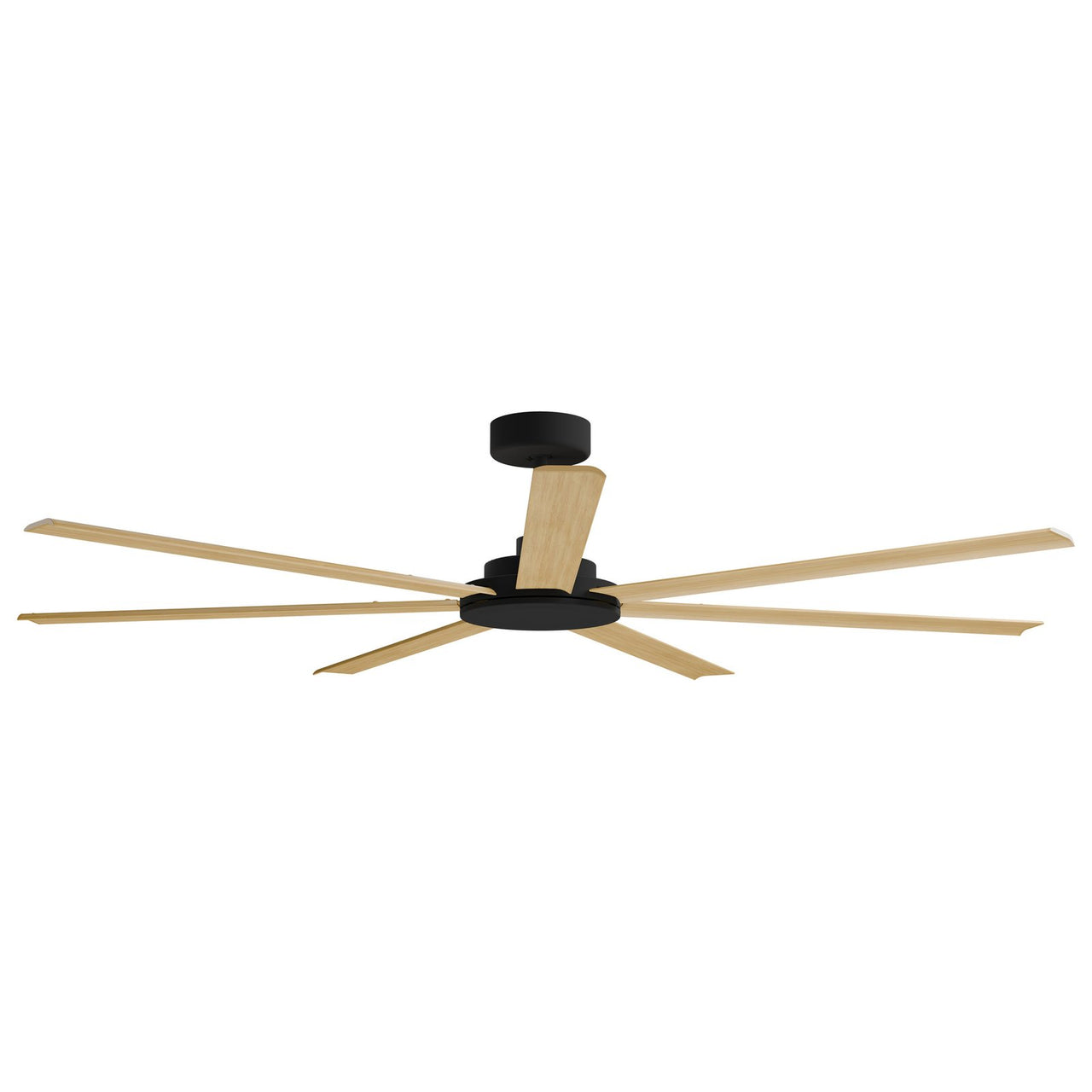 Calibo Alula 80" (2032mm) 7 Blade Indoor/Outdoor DC Ceiling Fan & Remote in Bamboo