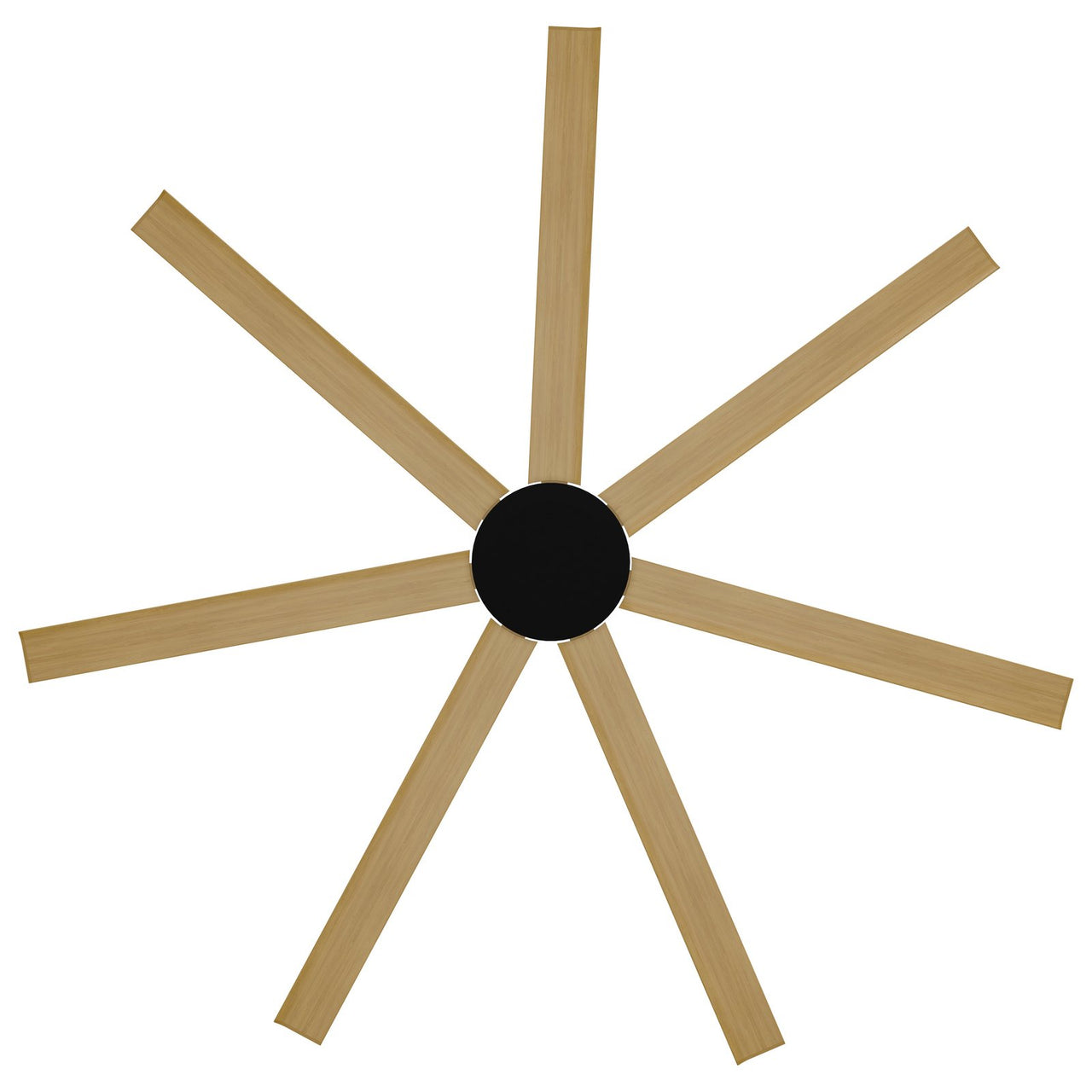 Calibo Alula 80" (2032mm) 7 Blade Indoor/Outdoor DC Ceiling Fan & Remote in Bamboo