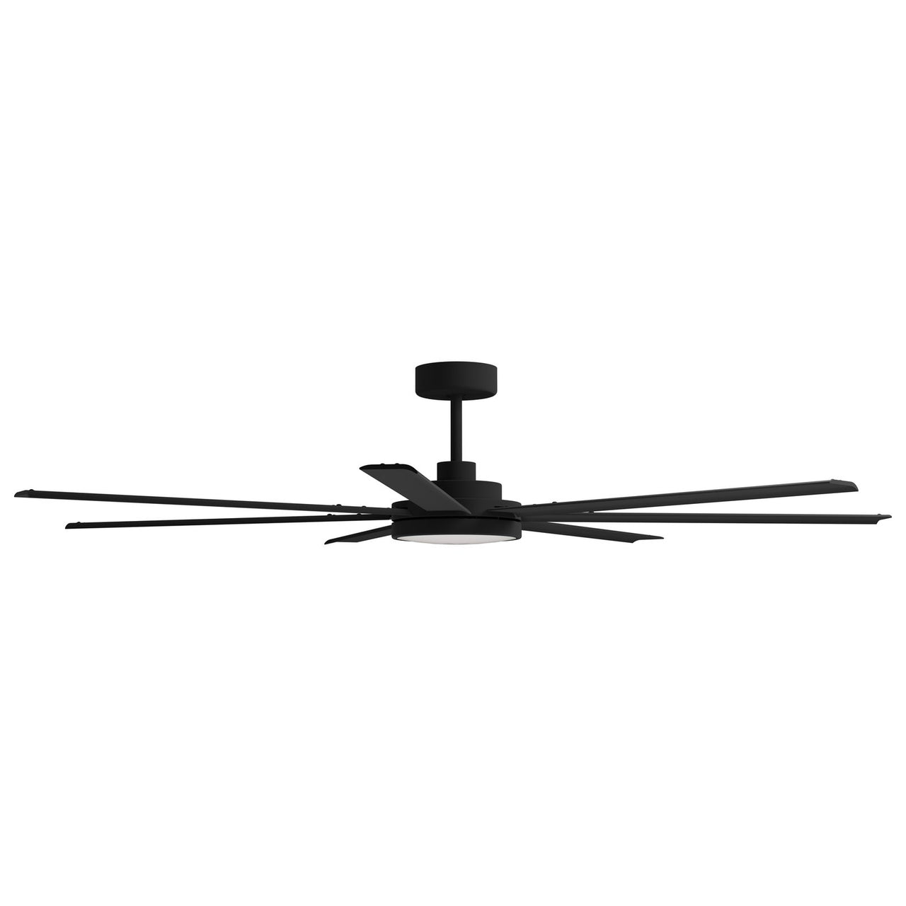 Calibo Alula 80" (2032mm) 7 Blade Indoor/Outdoor DC Ceiling Fan with 24W Light & Remote in Black