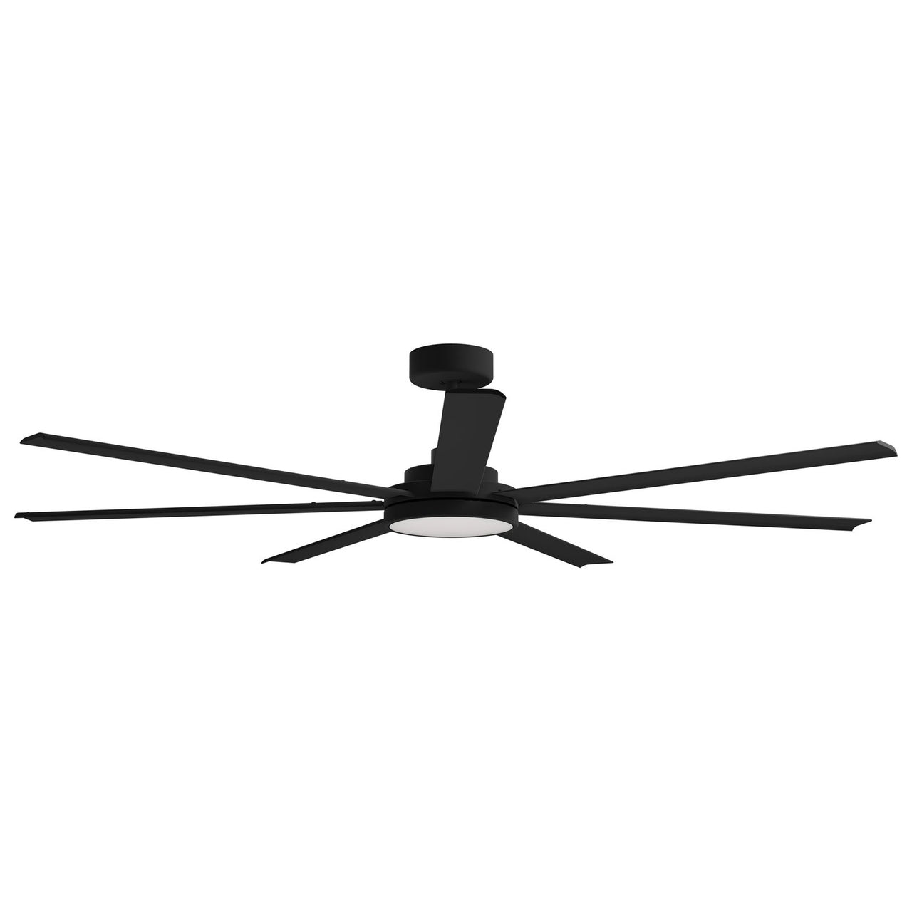 Calibo Alula 80" (2032mm) 7 Blade Indoor/Outdoor DC Ceiling Fan with 24W Light & Remote in Black