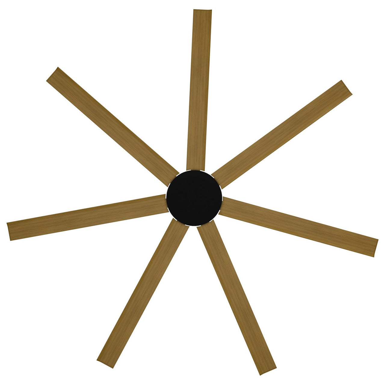 Calibo Alula 80" (2032mm) 7 Blade Indoor/Outdoor DC Ceiling Fan & Remote in Teak