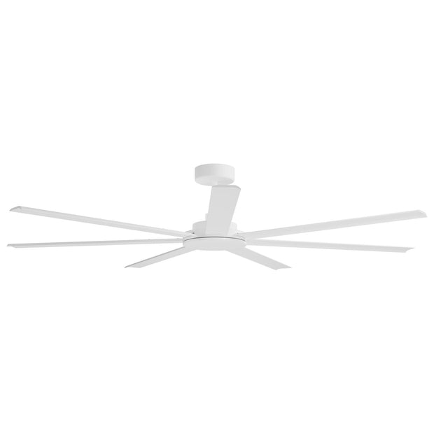 Calibo Alula 80" (2032mm) 7 Blade Indoor/Outdoor DC Ceiling Fan & Remote in White