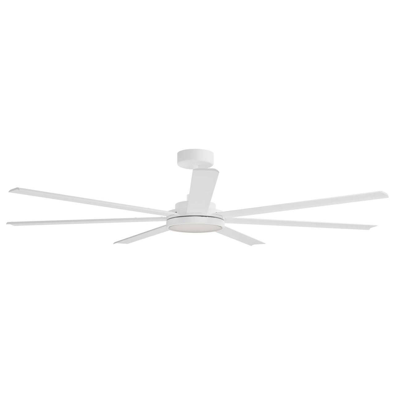 Calibo Alula 80" (2032mm) 7 Blade Indoor/Outdoor DC Ceiling Fan with 24W Light & Remote in White