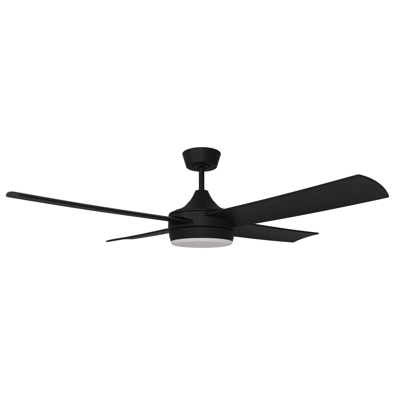 Calibo Breeze Silent ABS AC Ceiling Fan with 24W LED Light and Remote in Black