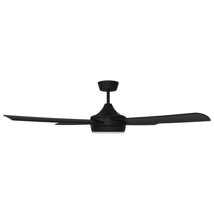 Calibo Breeze Silent ABS AC Ceiling Fan with 24W LED Light and Remote in Black