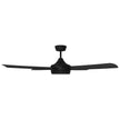 Calibo Breeze Silent ABS AC Ceiling Fan with 24W LED Light and Remote in Black