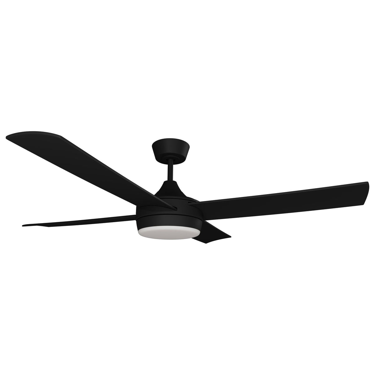 Calibo Breeze Silent ABS AC Ceiling Fan with 24W LED Light and Remote in Black
