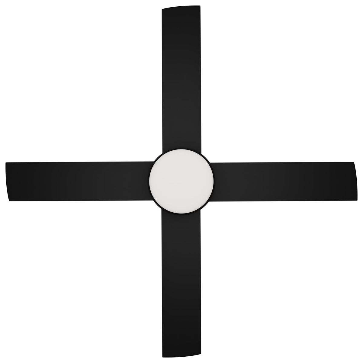 Calibo Breeze Silent ABS AC Ceiling Fan with 24W LED Light and Remote in Black