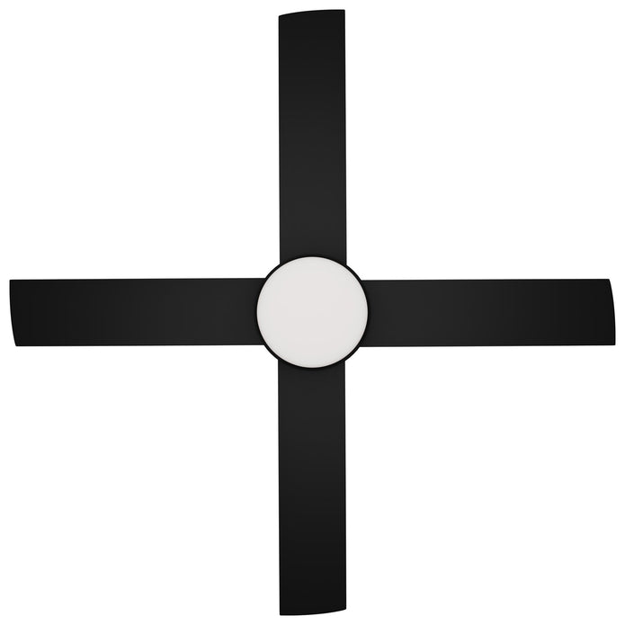 Calibo Breeze Silent ABS AC Ceiling Fan with 24W LED Light and Remote in Black