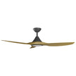 Calibo Smart CloudFan ABS DC Ceiling Cloud Fan with 20W CCT LED Light and Remote in Black with Teak