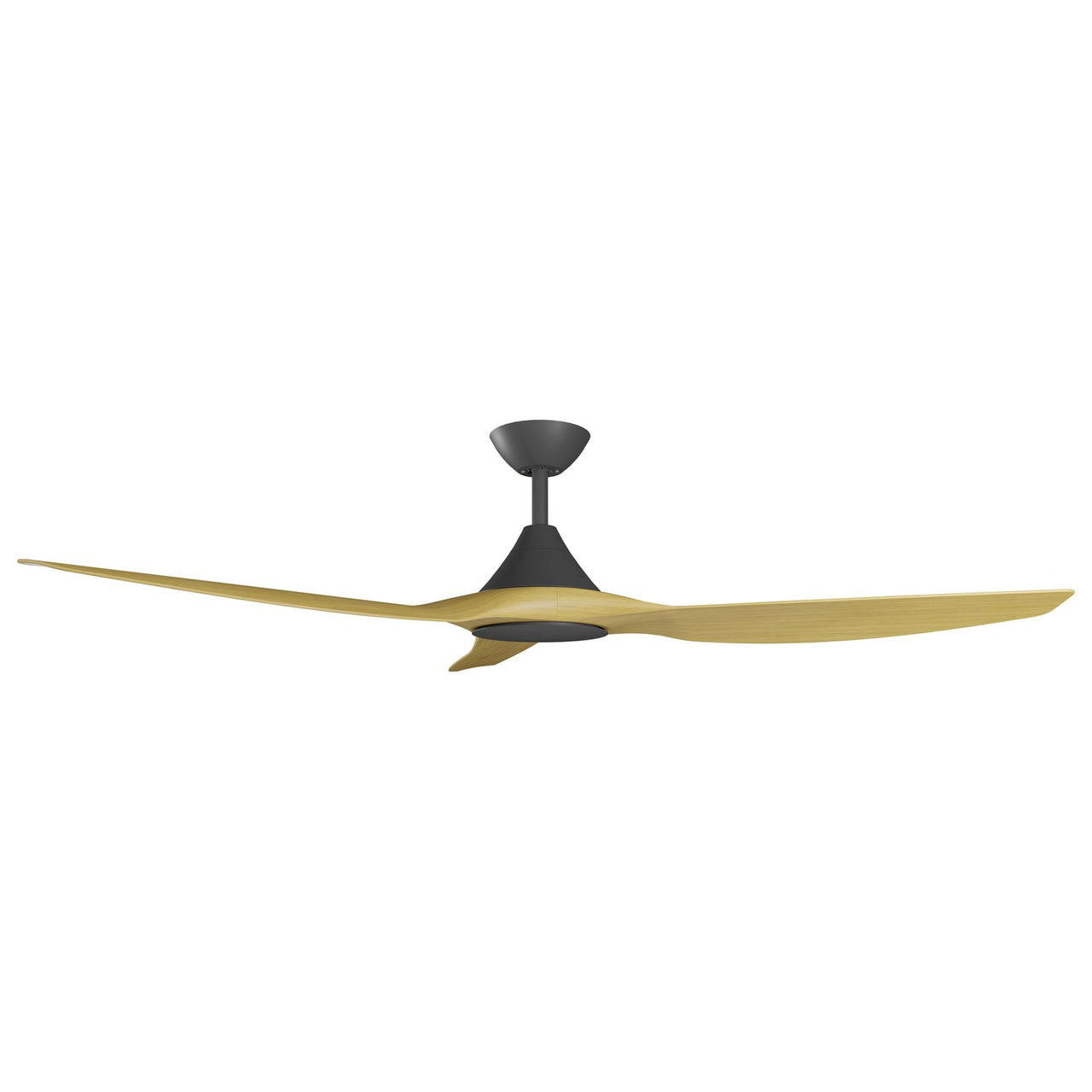 Calibo Smart CloudFan 60" (1520mm) ABS Energy Efficient DC Ceiling Cloud Fan and Remote in Black with Bamboo