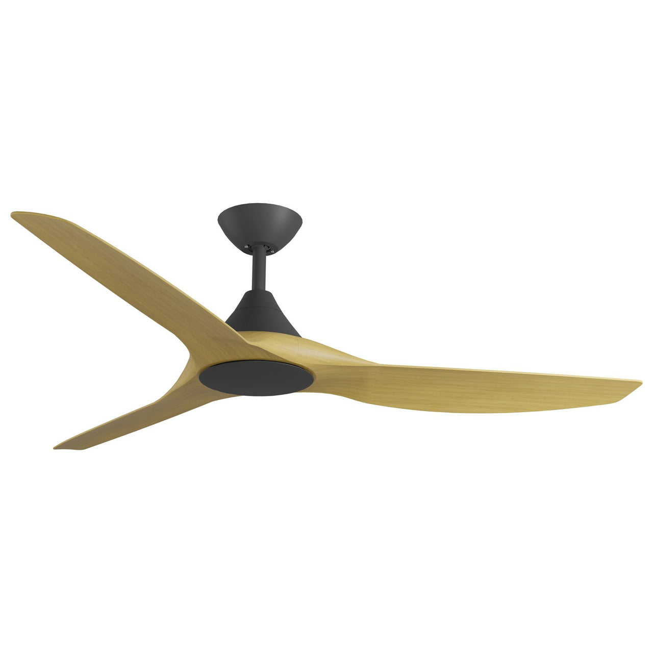 Calibo Smart CloudFan 60" (1520mm) ABS Energy Efficient DC Ceiling Cloud Fan and Remote in Black with Bamboo