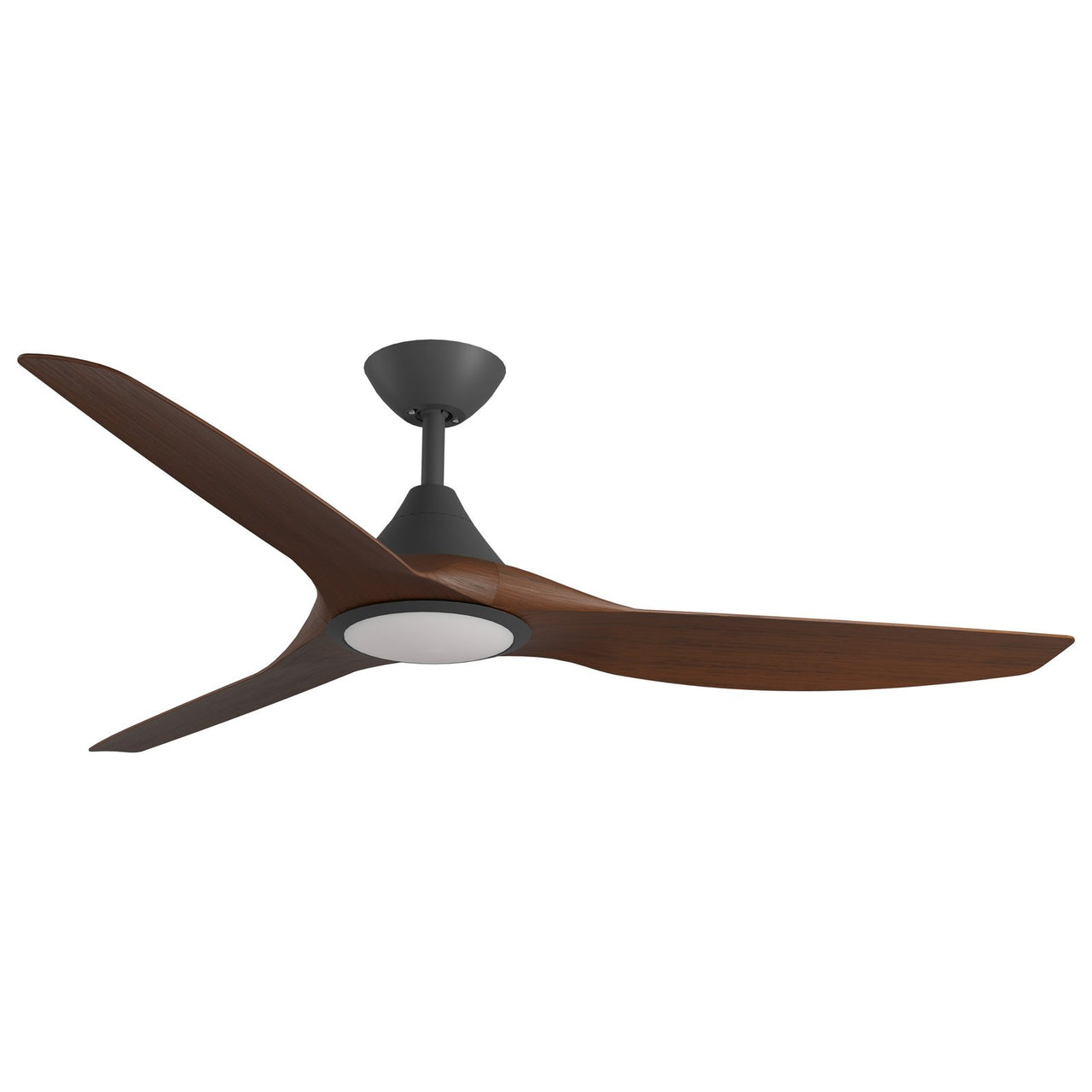 Calibo Smart CloudFan 60" (1520mm) ABS DC Ceiling Cloud Fan with 20W CCT LED Light and Remote in Black with Koa