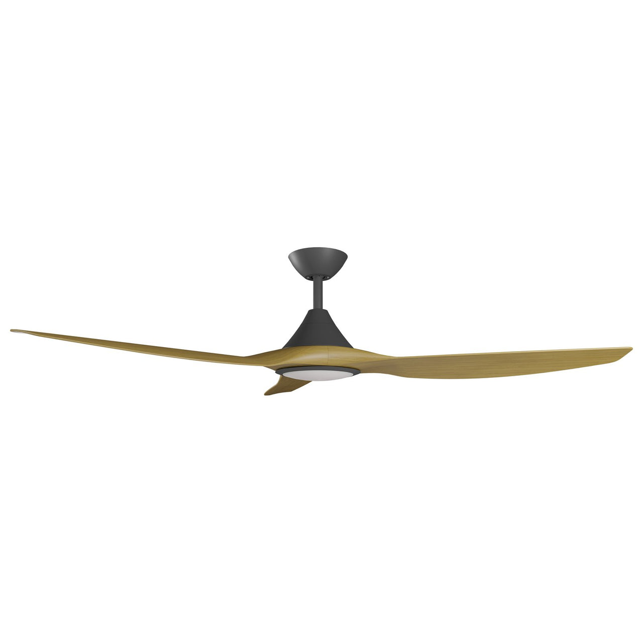 Calibo Smart CloudFan 60" (1520mm) ABS DC Ceiling Cloud Fan with 20W CCT LED Light and Remote in Black with Teak