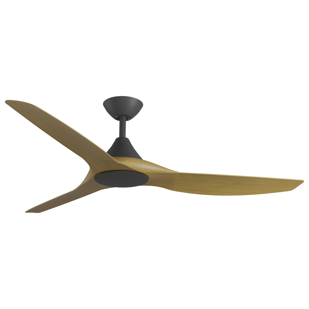 Calibo Smart CloudFan 60" (1520mm) ABS Energy Efficient DC Ceiling Cloud Fan and Remote in Black with Teak