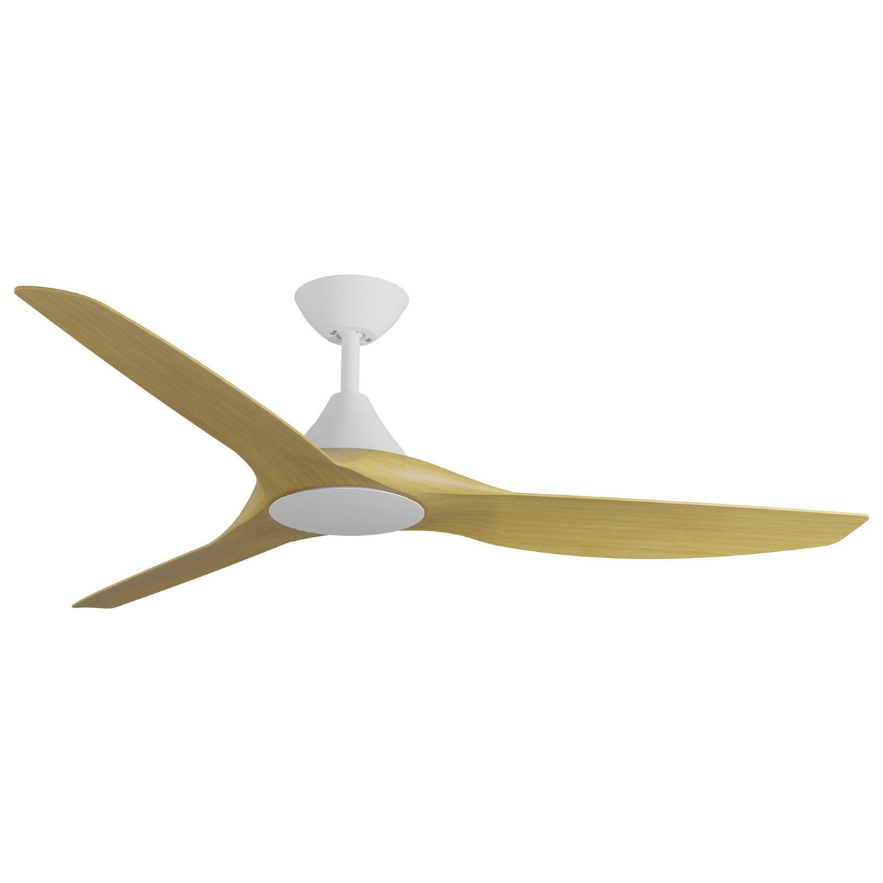 Calibo Smart CloudFan 60" (1520mm) ABS Energy Efficient DC Ceiling Cloud Fan and Remote in White with Bamboo