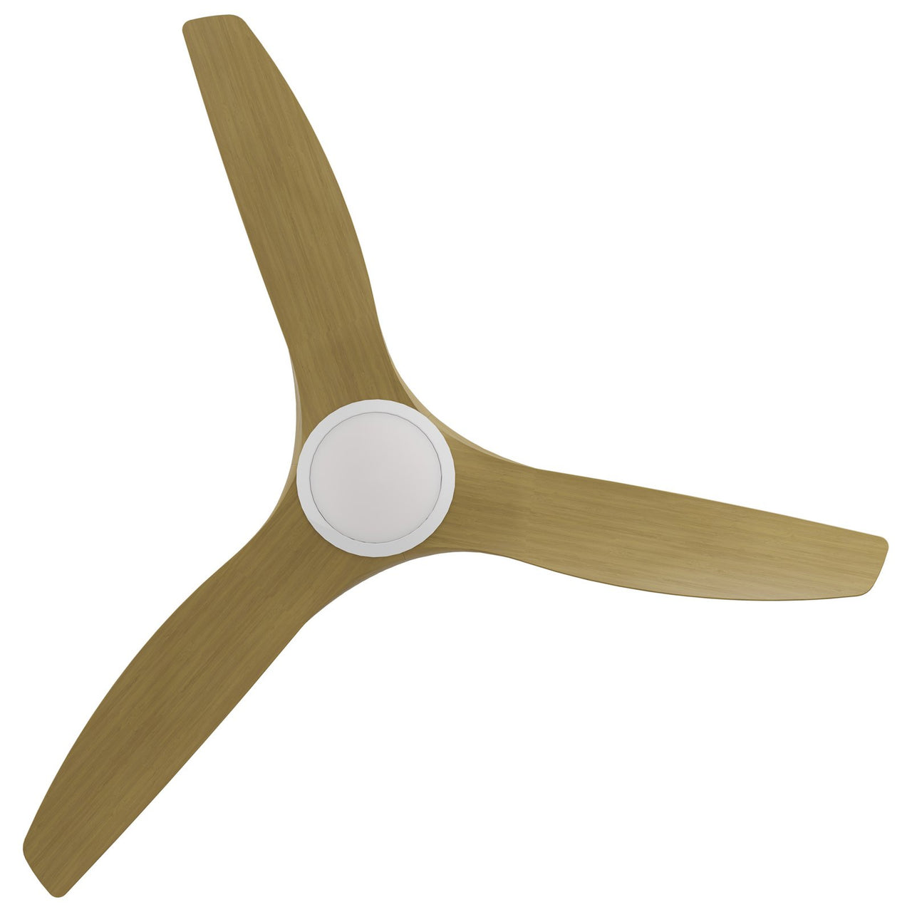 Calibo Smart CloudFan 60" (1520mm) ABS DC Ceiling Cloud Fan with 20W CCT LED Light and Remote in White with Teak