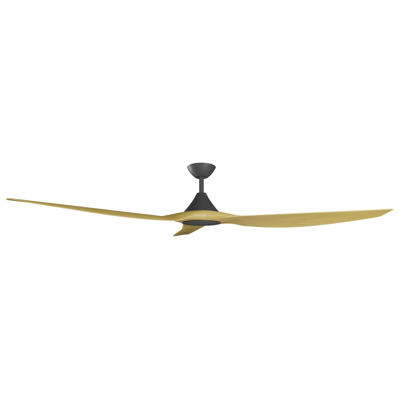 Calibo Smart CloudFan 72" (1830mm) ABS DC Ceiling Cloud Fan and Remote in Black with Bamboo