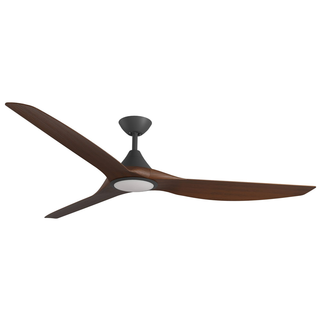 Calibo Smart CloudFan 72" (1830mm) ABS DC Ceiling Cloud Fan with 20W CCT LED Light and Remote In Black with Koa