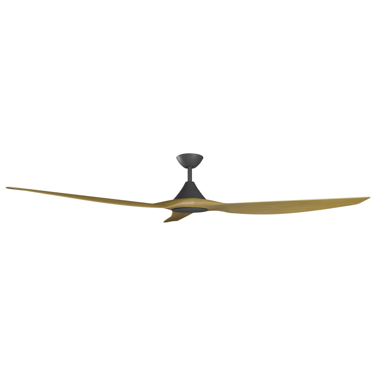 Calibo Smart CloudFan 72" (1830mm) ABS DC Ceiling Cloud Fan and Remote in Black with Teak