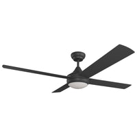 Thumbnail for Calibo Heron Indoor/Outdoor AC Ceiling Fan with 18W CCT LED Light in Black