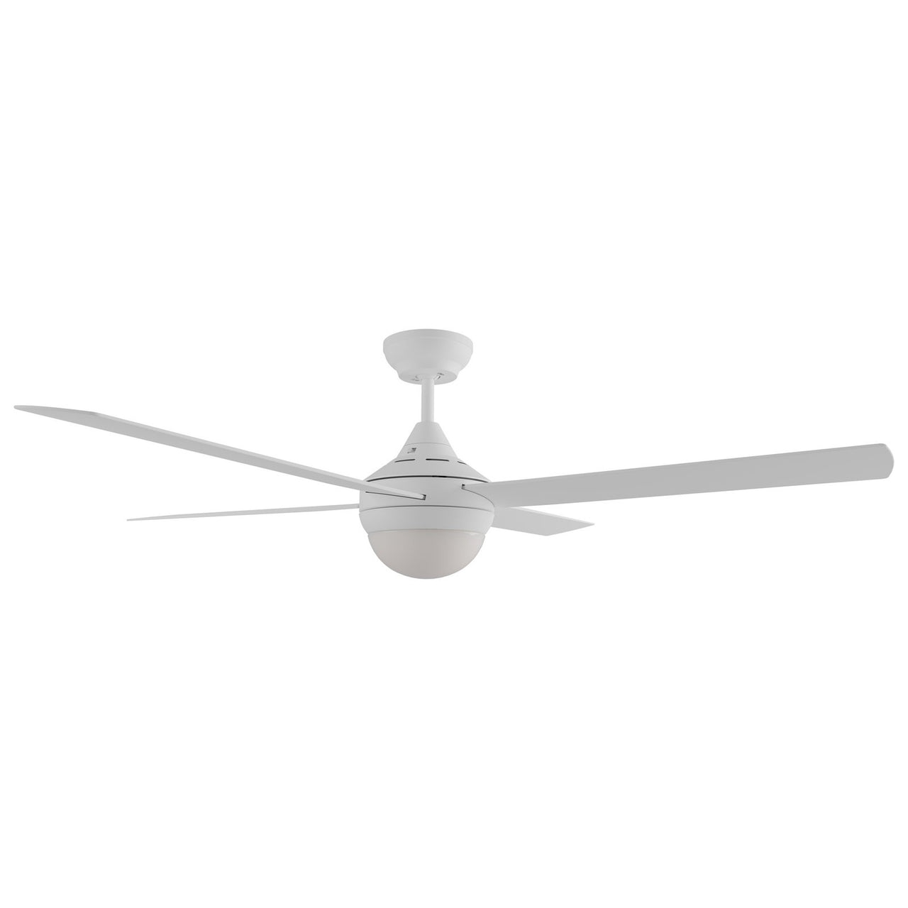 Heron AC Ceiling Fan with ABS Blades and Light in White