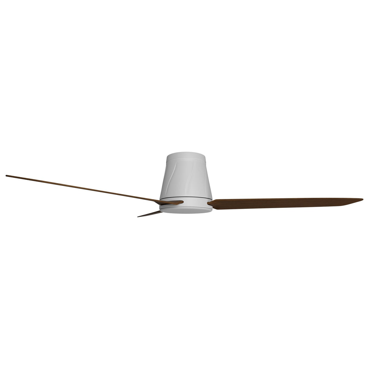 Calibo Profile 50" (1250mm) DC Low Profile Ceiling Fan with Remote in White with Koa