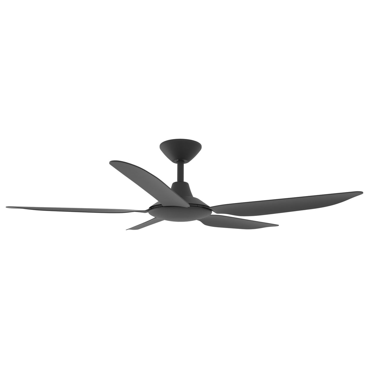 Calibo Storm 5 Blade Indoor/Outdoor DC Ceiling Fan with DC Wall Controller & Remote In Black