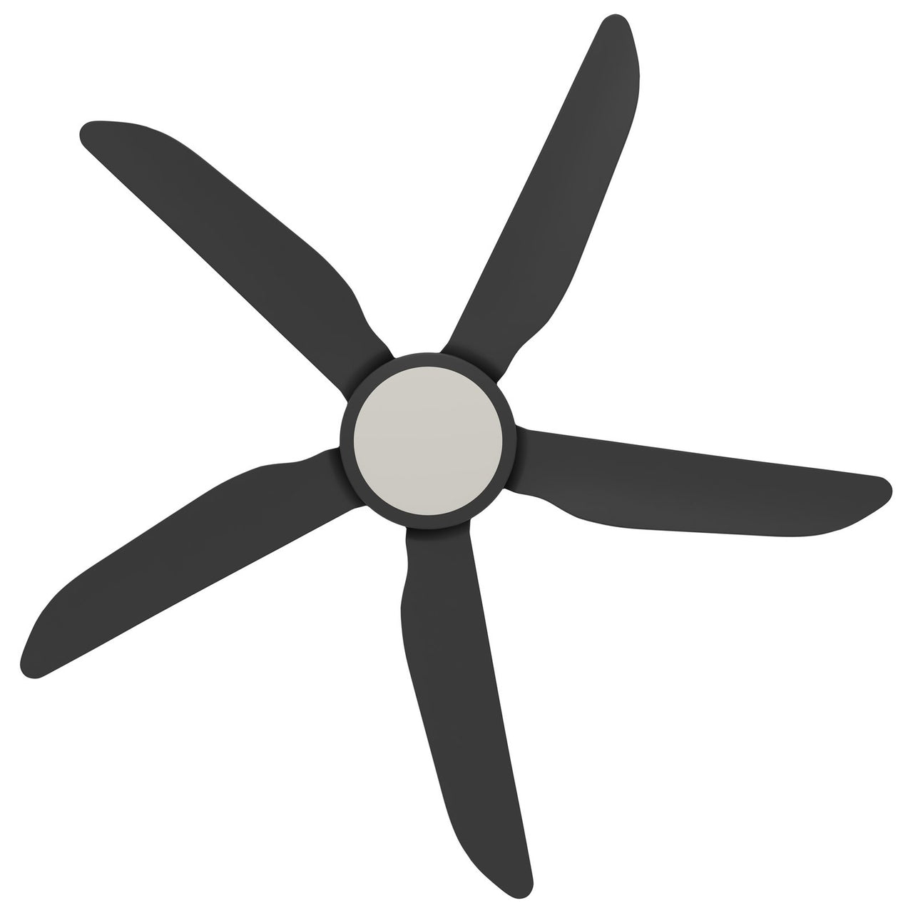 Calibo Storm 5 Blade 18W Tricolour LED Light Indoor/Outdoor DC Ceiling Fan & Remote In Black