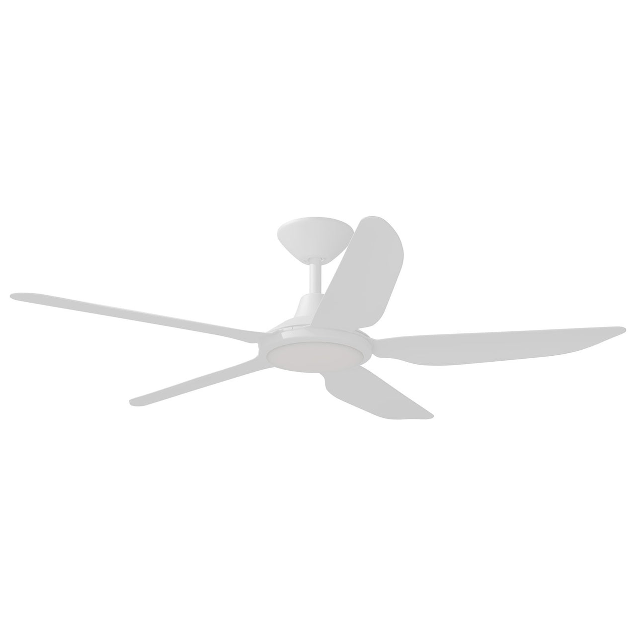 Calibo Storm 5 Blade 18W Tricolour LED Light Indoor/Outdoor DC Ceiling Fan & Remote In White