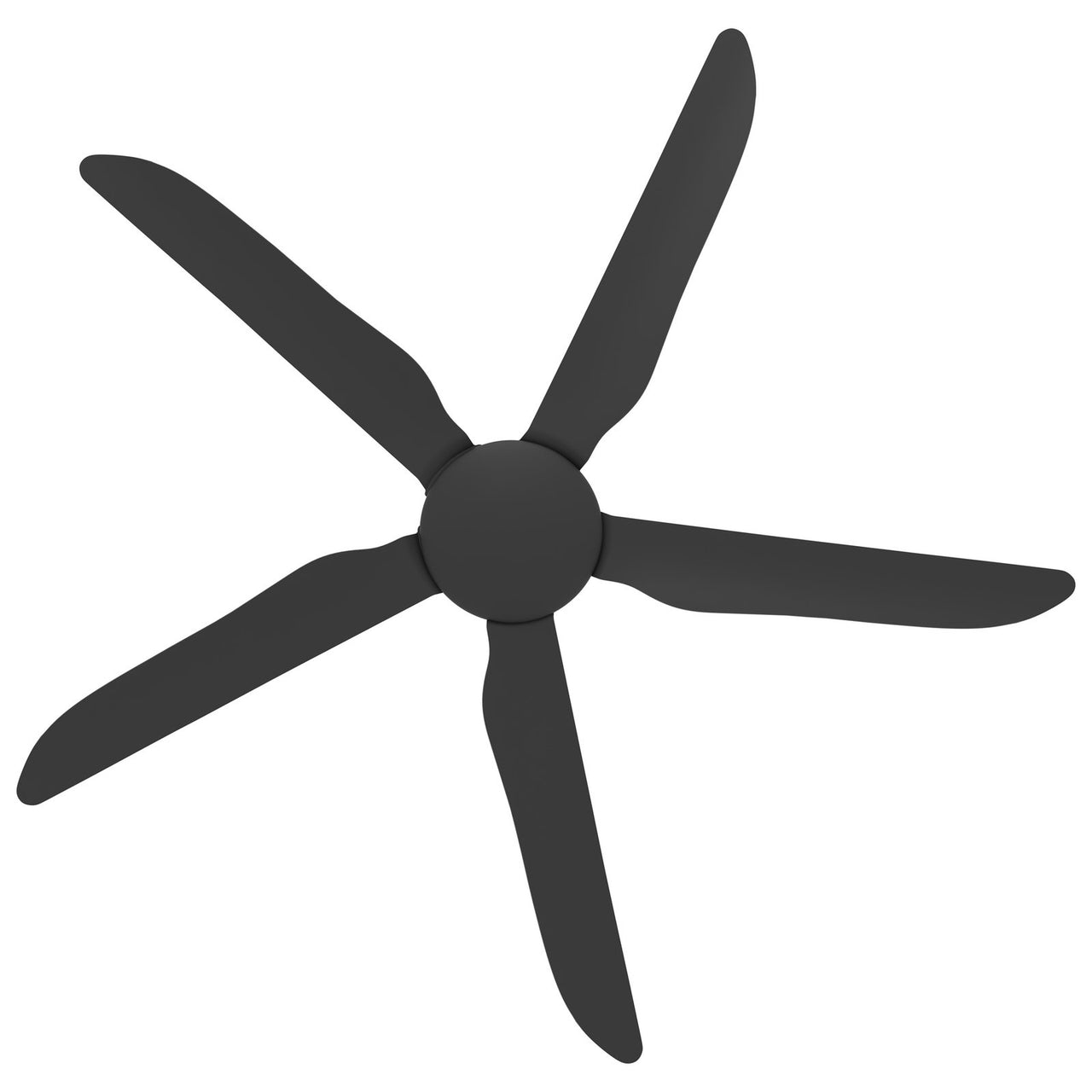 Calibo Storm 56" (1430mm) 5 Blade Indoor/Outdoor DC Ceiling Fan with DC Wall Controller & Remote in Black