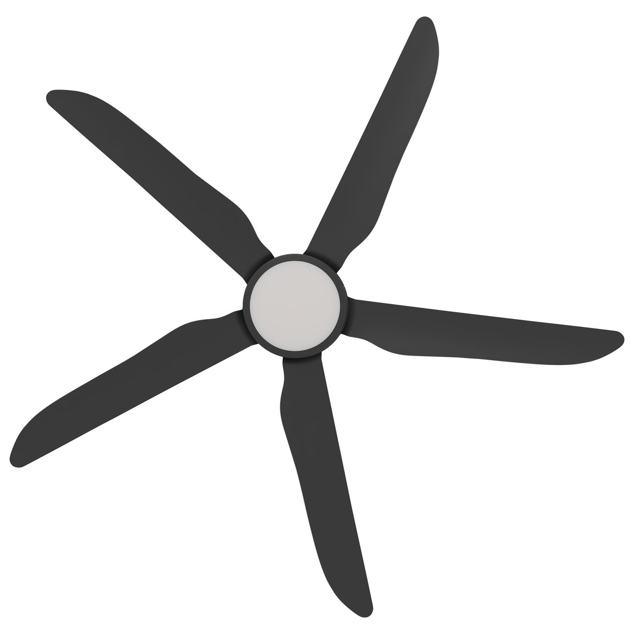 Calibo Storm 56" (1430mm) 5 Blade 18W Tricolour LED Light Indoor/Outdoor DC Ceiling Fan with DC Wall Controller & Remote in Black