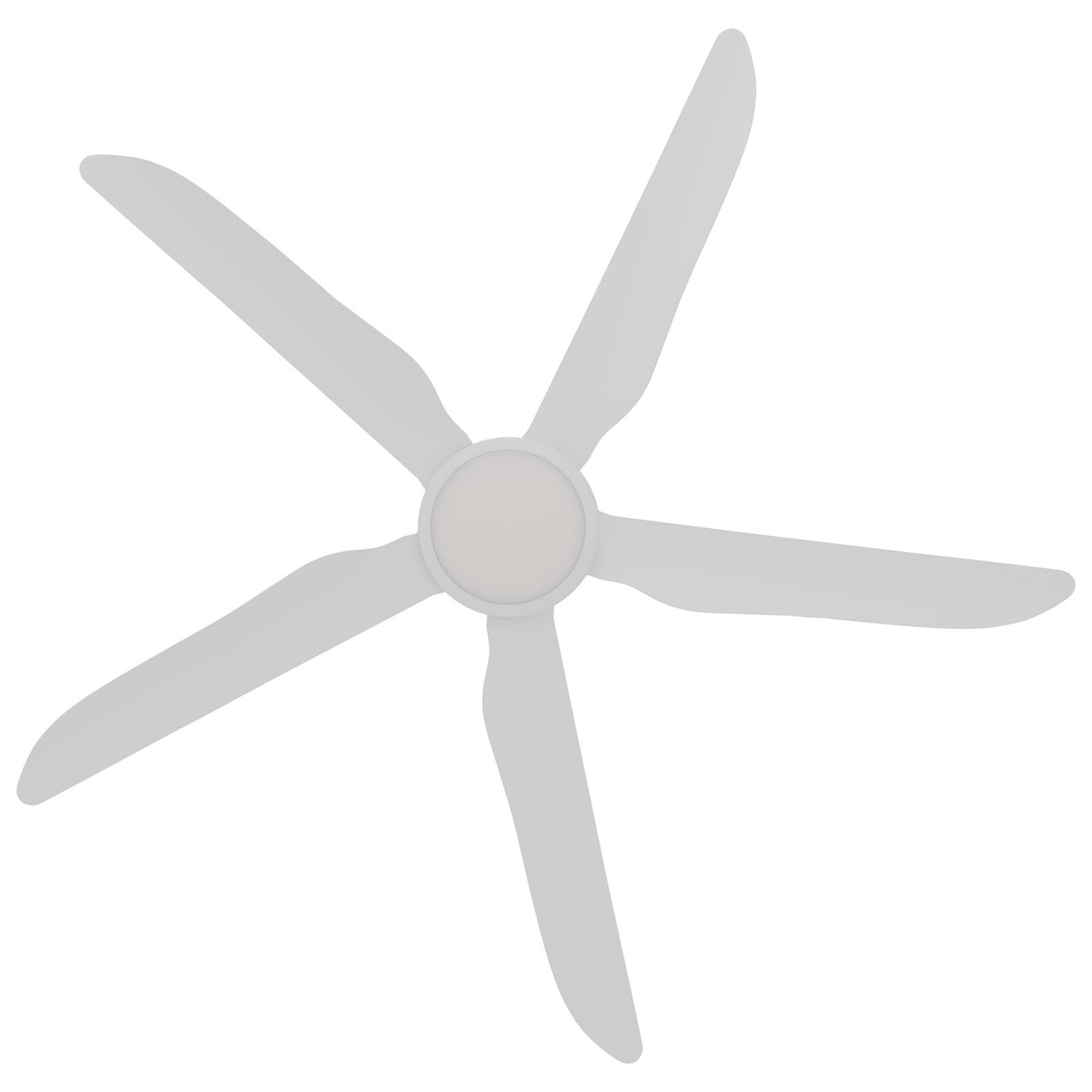 Calibo Storm 56" (1430mm) 5 Blade 18W Tricolour LED Light Indoor/Outdoor DC Ceiling Fan with DC Wall Controller & Remote in White